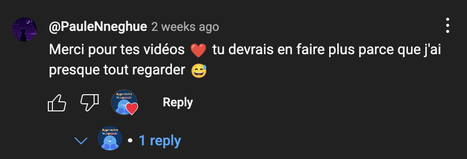 Commentaire TikTok